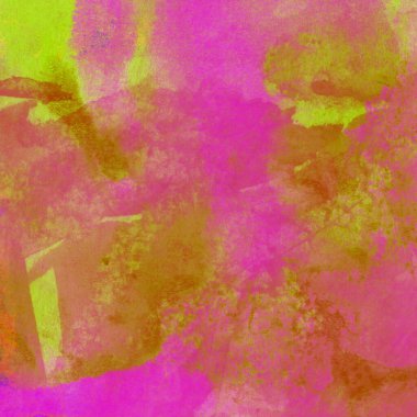 Sarı, pembe ve kırmızı renklerle soyut suluboya desenleri