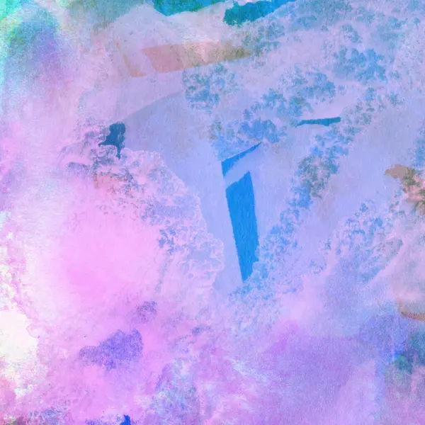 Abstraktes Aquarell Lila Und Blauer Hintergrund — Stockfoto