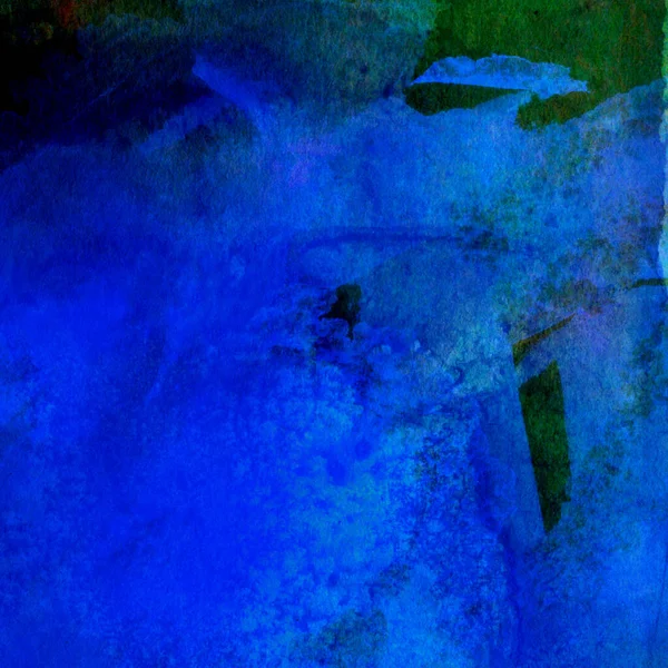 Abstraktes Aquarellmuster Hintergrund Aus Blauen Und Grünen Farben — Stockfoto