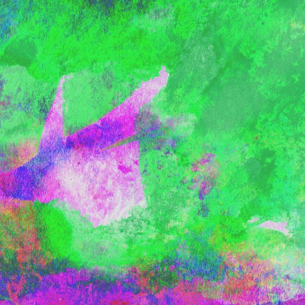Стильный Абстрактный Акварельный Фон Сиреневом Зеленом Цветах — стоковое фото