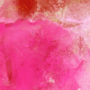 Sarı, pembe ve kırmızı renklerle soyut suluboya desenleri