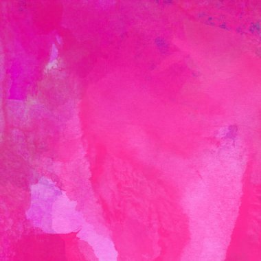 Pembe ve mor lekelerden oluşan soyut suluboya deseni