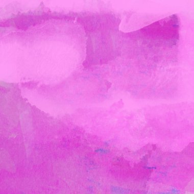 Pembe ve mor lekelerden oluşan soyut suluboya deseni