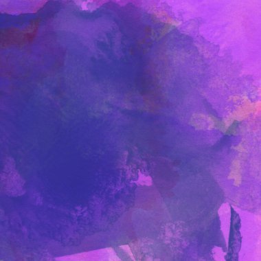 Mor, mavi ve pembe renklerle suluboya deseni