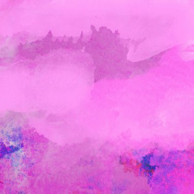 Mor, mavi ve pembe renklerle suluboya deseni