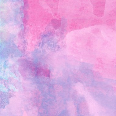 Mor, mavi ve pembe renklerle suluboya deseni
