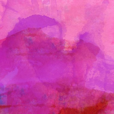 Kırmızı ve pembe renklerin çeşitli tonlarından yapılmış grunge suluboya desenli arka plan