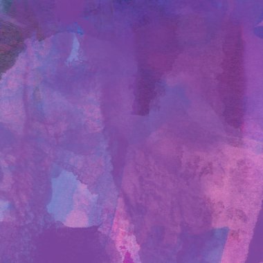 Mor, mavi ve pembe renklerle suluboya deseni