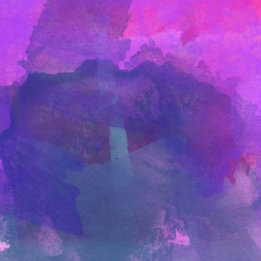 Mor, mavi ve pembe renklerle suluboya deseni