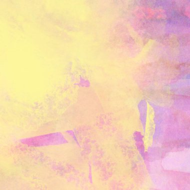 Pastel sarısı, mavi ve mor renklerle suluboya arkaplan.