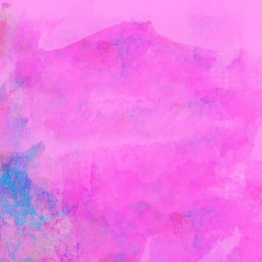 Pembe ve mor lekelerden oluşan soyut suluboya deseni
