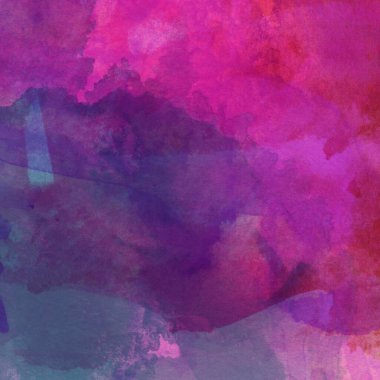 Menekşe ve mor tonlu soyut suluboya deseni