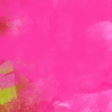 Pembe, kırmızı ve turuncu renkli suluboya lekeleri olan soyut renkli arkaplan