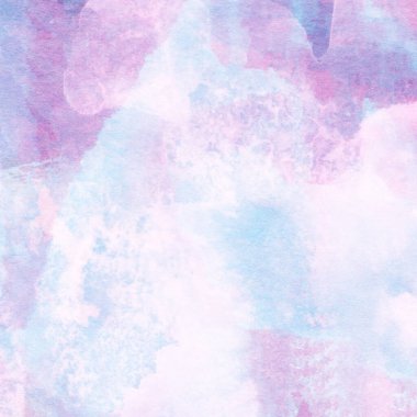 Mor, mavi ve pembe renklerle suluboya deseni