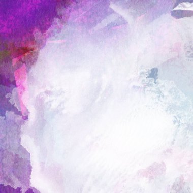 Mor, mavi ve pembe renklerle suluboya deseni