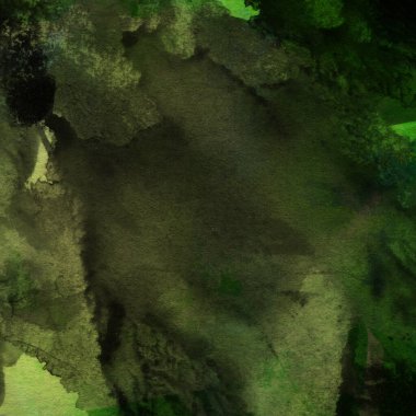 Yeşil ve tozlu pembe renklerde suluboya boya ile yapılan soyut ve yaratıcı arka plan