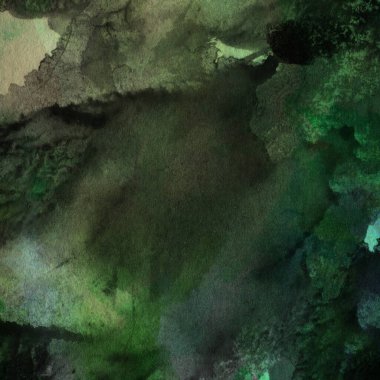 Yeşil ve tozlu pembe renklerde suluboya boya ile yapılan soyut ve yaratıcı arka plan