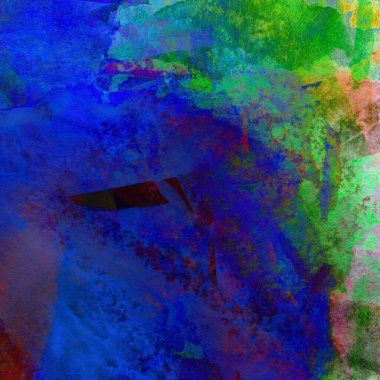 Mavi ve yeşil renkli soyut suluboya arkaplan