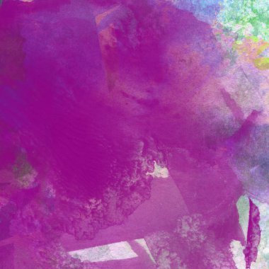 Grunge arkaplanı mor, mavi ve yeşil renklerde suluboya boya ile yapılır..