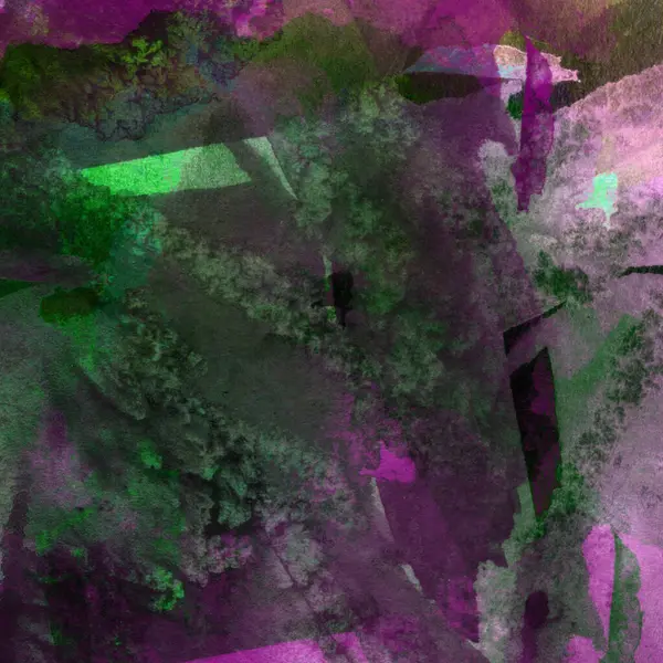 Patrón Acuarela Con Tonos Mixtos Colores Púrpura Verde — Foto de Stock