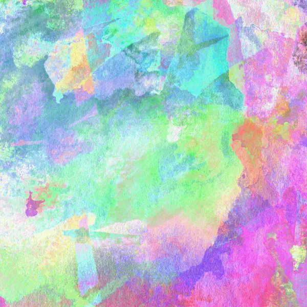 Watercolor Background Washes Purple Blue Green Yellow Pink Colors — Stock Photo, Image