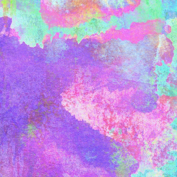 水彩画背景 带有紫色 黄色和粉色的水彩画 — 图库照片