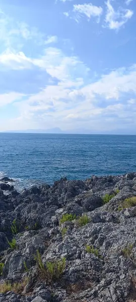 Schöne Blaue Meer Hintergrund Blick — Stockfoto