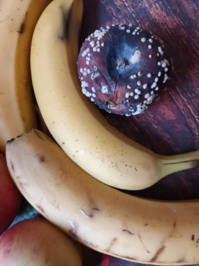 Olgun muzlar, yakın görünüm 