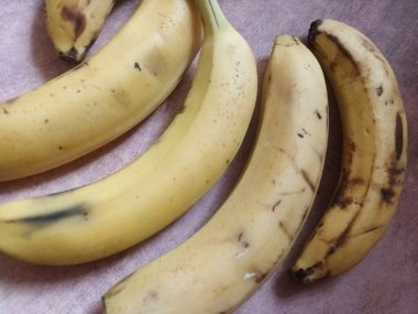 Olgun muzlar, yakın görünüm 