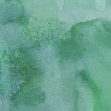Soyut yeşil suluboya tasarımı. Aqua boyalı doku, yakın çekim. Asgari arkaplan.