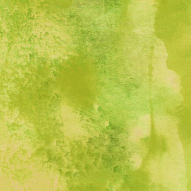 Soyut açık yeşil suluboya tasarımı. Aqua boyalı doku, yakın çekim. Asgari arkaplan.