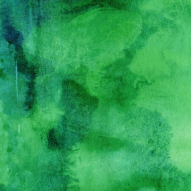 Soyut yeşil suluboya tasarımı, boyalı su dokusunu yakından yıkar. Asgari 