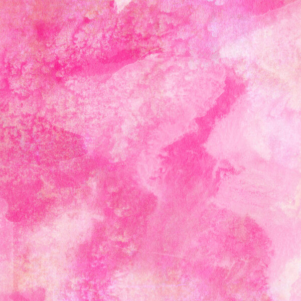 Abstract pink watercolor design. Aqua painted texture, close up. Minimalistic background.