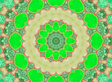 soyut renkli mandala arkaplan tasarımı 