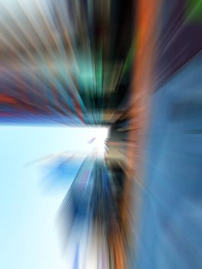 soyut renkli bulanık şehir sanatsal arka plan görünümü