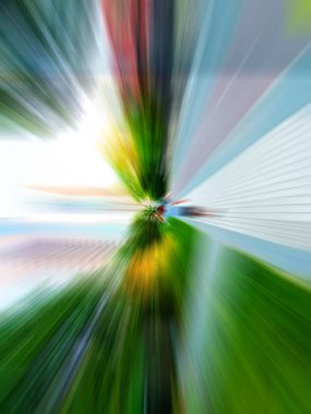 Bulanık şehir hareket arkaplanı 