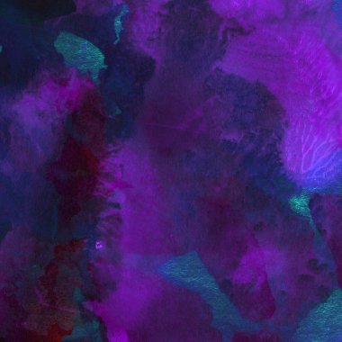 Soyut mor suluboya tasarımı, boyalı su dokusunu yakından yıkar. Minimalist ve lüks arka plan.