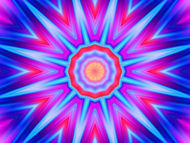 soyut renkli hipnotik simetrik desen 