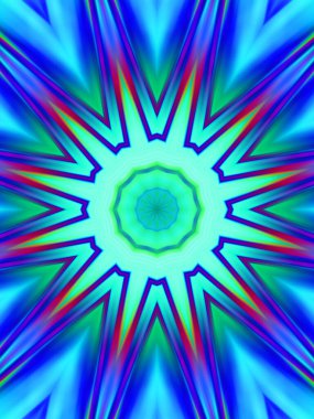 soyut renkli hipnotik simetrik desen 