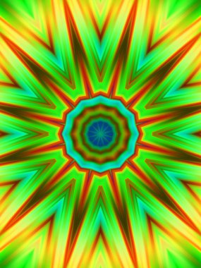 soyut renkli hipnotik simetrik desen 