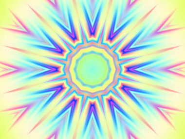 soyut renkli hipnotik simetrik desen 