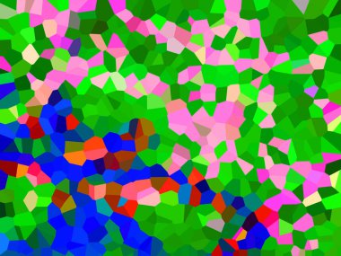 Renkli çokgen geometrik şekillerin soyut arkaplanı