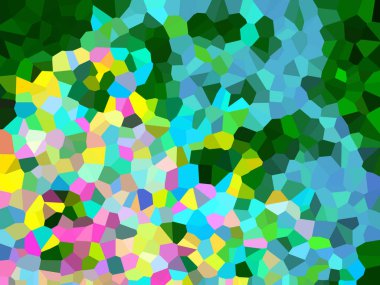 Renkli çokgen geometrik şekillerin soyut arkaplanı