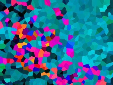 Renkli çokgen geometrik şekillerin soyut arkaplanı