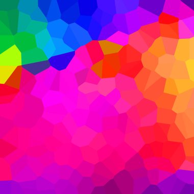 Kristalize edilmiş mozaiğe sahip renkli geometrik arkaplan