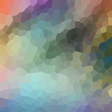 Renkli kristalize mozaik desen, geometrik arkaplan