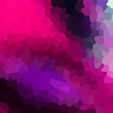 Renkli kristalize mozaik desen, geometrik arkaplan