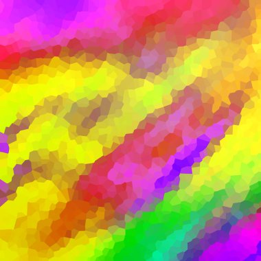 Renkli kristalize mozaik desen, geometrik arkaplan