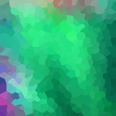 Renkli kristalize mozaik desen, geometrik arkaplan