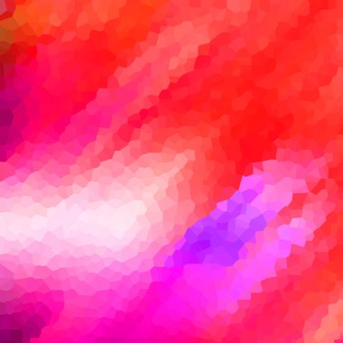 Renkli kristalize mozaik desen, geometrik arkaplan